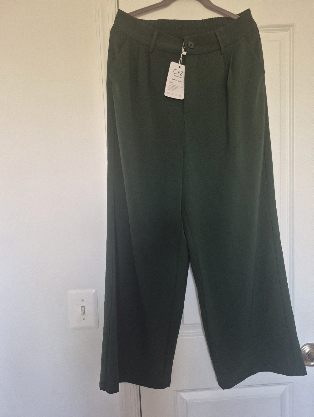 Forest Green Wide Leg Pants